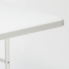 Conjunto de mesa rectangular de 200x90 con 8 sillas plegables para jardín Davos Descueto