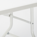 Conjunto de mesa rectangular de 200x90 con 8 sillas plegables para jardín Davos Catálogo