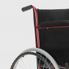 Silla de ruedas ortopédica plegable tela oxford discapacitados y ancianos Lily Medidas