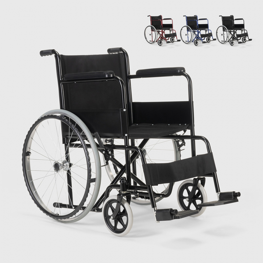 Silla de ruedas ortopédica plegable tela oxford discapacitados y ancianos Lily Oferta Silla de ruedas ortopédica plegable tela oxford discapacitados y ancianos Lily Oferta