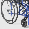 Silla de ruedas plegable en tejido ortopédico con frenos discapacitados y ancianos Dasy Medidas