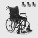 Silla de ruedas plegable en tejido ortopédico con frenos discapacitados y ancianos Dasy Oferta