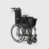 Silla de ruedas plegable en tejido ortopédico con frenos discapacitados y ancianos Dasy 