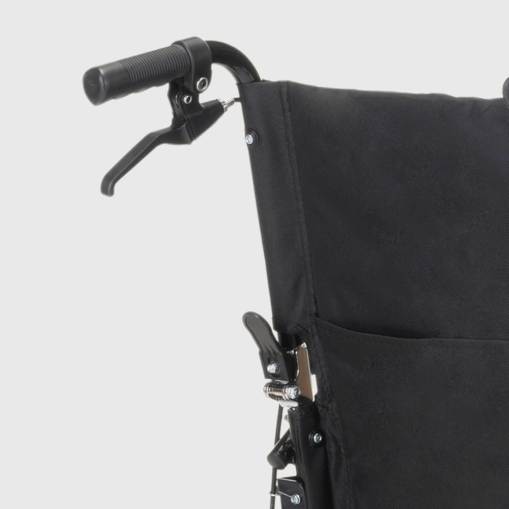 Silla de ruedas plegable en tejido ortopédico con frenos discapacitados y ancian ebay - Silla de ruedas plegable en tejido ortopédico con frenos discapacitados y ancian