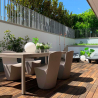 Silla de diseño moderno Slide Zoe para bar restaurante y cocina de jardín 