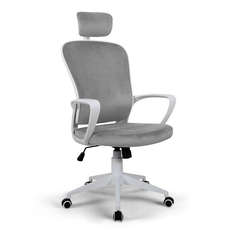 Silla de oficina ergonómica tejida con reposacabezas de diseño Sepang Moon