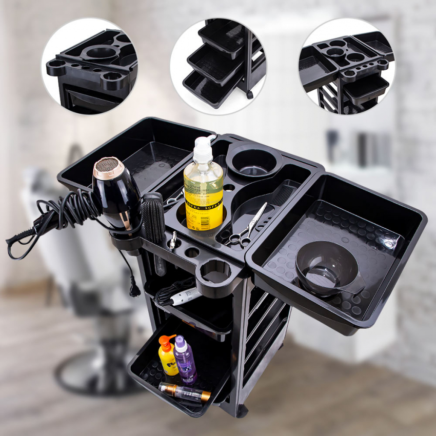 Carrito auxiliar profesional para peluqueros y esteticistas Wavy Promoción 
