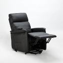 Sillón Relax Reclinable Eléctrico de cuero polipiel Armalia 