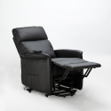 Sillón Relax Reclinable Eléctrico de cuero polipiel Armalia 