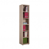 Librería vertical de madera 6 estantes diseño moderno Ely Oferta