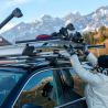 Portaesquís y snowboard universal para auto con barras Yelo Compra