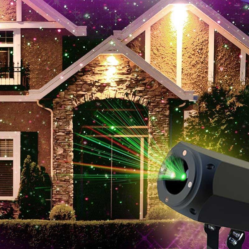 luces de navidad proyector laser led