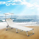 2 Tumbonas de playa plegable portátil aluminio California Venta