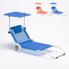 Tumbona playa aluminio ruedas hamaca silla toldo plegable Banana Oferta