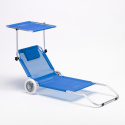 Tumbona playa aluminio ruedas hamaca silla toldo plegable Banana Elección