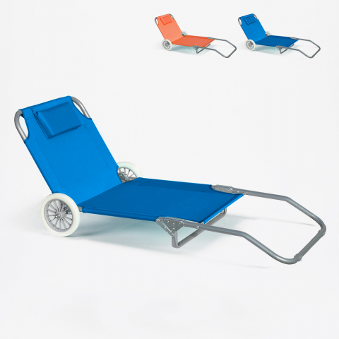 Silla de Playa Tumbona plegable portátil con ruedas piscina Banana Promoción