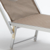 20 Tumbonas plegables de aluminio con parasol para playa - Santorini Limited Edition 