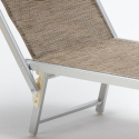 20 Tumbonas plegables de aluminio con parasol para playa - Santorini Limited Edition 