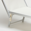 Tumbona plegable de aluminio con parasol para playa - Santorini 