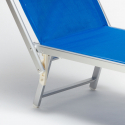 4 Tumbonas plegables de aluminio con parasol para playa - Santorini 
