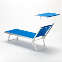 20 Tumbonas plegables de aluminio con parasol para playa - Santorini 