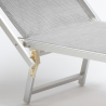 Tumbona Profesional Aluminio Toldo Parasol Italia Stock 2 Piezas 