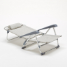 Silla de jardín y playa Tumbona con Reposabrazos aluminio Gargano