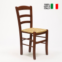 Stock 20 Sillas Comedor Diseño Rústico Madera Artesanal Paesana para cocina y posada 