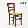Stock 20 Sillas Comedor Diseño Rústico Madera Artesanal Paesana para cocina y posada 