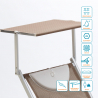 2 Tumbonas plegables de aluminio con parasol para playa - Santorini Limited Edition 