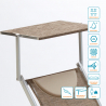 20 Tumbonas plegables de aluminio con parasol para playa - Santorini Limited Edition 