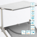 Tumbona Profesional Aluminio Toldo Parasol Italia Stock 2 Piezas 
