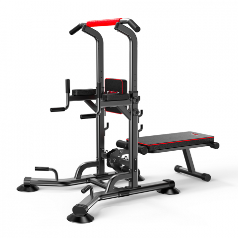 Máquina Musculación con Multiestación Press de Banca Dominadas Flexiones TRX Gym Yurei Promoción