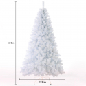 Árbol de Navidad  Artificial Clásico Tradicional Blanco 240 cm Zermatt Descueto