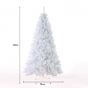 Árbol de Navidad Artificial Blanco 180 cm tradicional Gstaad Descueto