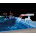 Cascada con luz Led multicolor para piscina elevada desmontable Intex 28090 Medidas