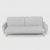 Sofá cama reclinable de diseño nórdico clic clac 3 plazas tejido Merida Compra