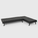 Sofá cama de polipiel reclinable modular de 3 plazas Diseño moderno clic clac Natal Evo Rebajas