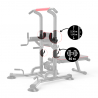 Máquina Musculación con Multiestación Press de Banca Dominadas Flexiones TRX Gym Yurei Rebajas