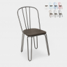 sillas de cocina Lix de acero industrial para bar ferrum Promoción