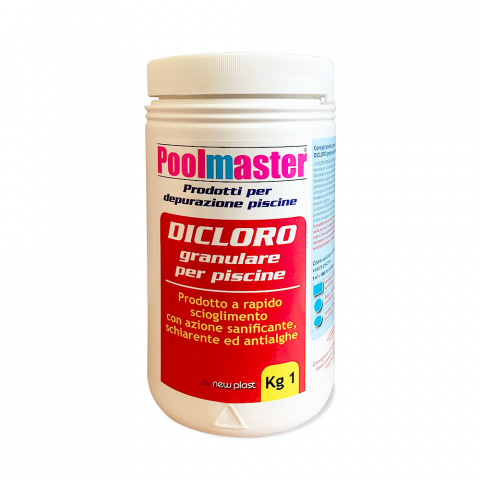 Bidón de Dicloro granulado poolmaster 1 kg para piscinas Promoción