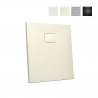Plato de ducha cuadrado 80x80 a ras de suelo en resina Stone 