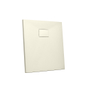 Plato de ducha cuadrado 80x80 a ras de suelo en resina Stone 