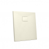 Plato de ducha cuadrado 80x80 a ras de suelo en resina Stone 