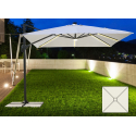 Sombrilla con luz solar LED 3x3 de aluminio Paradise Características