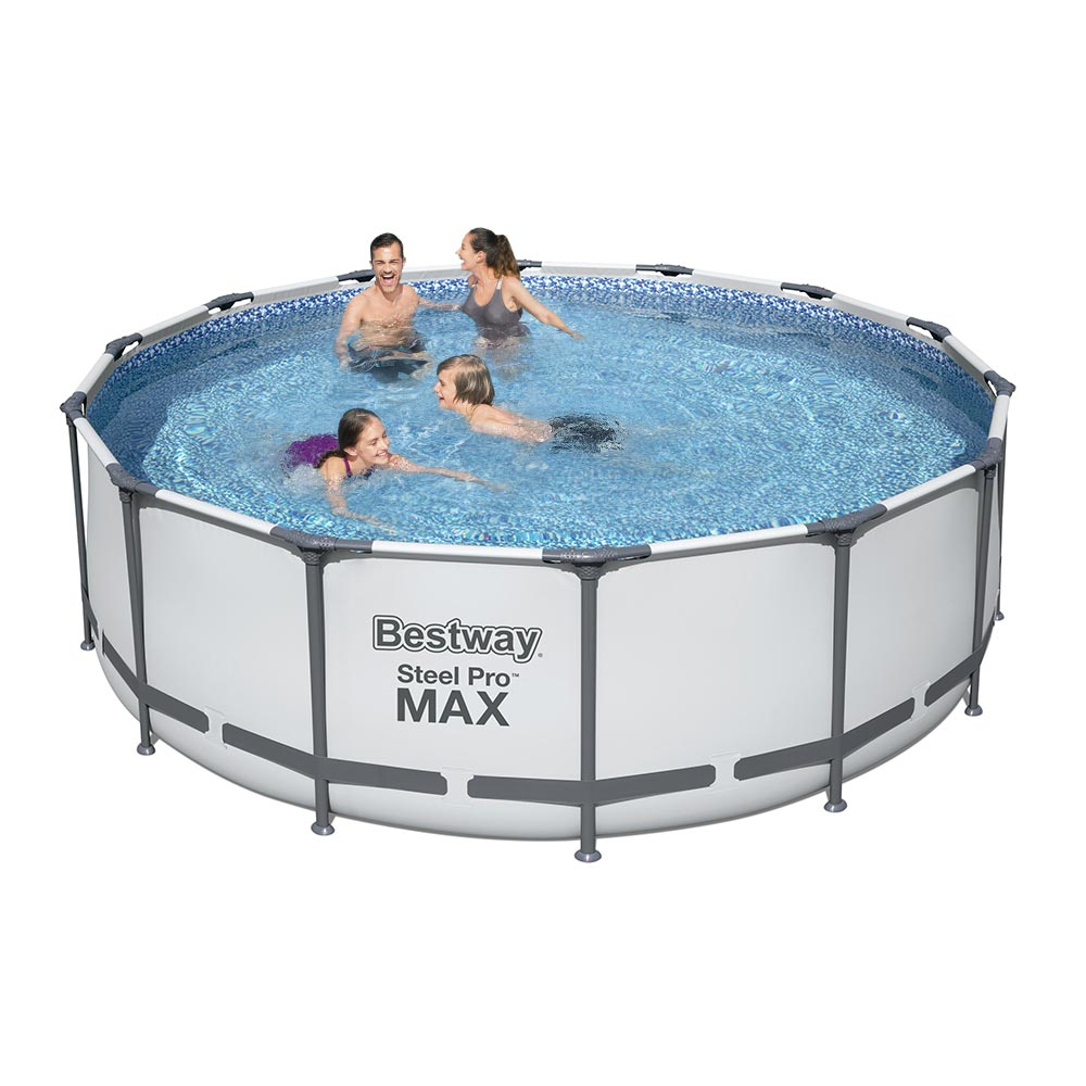 Piscina elevada redonda Bestway 5612X Steel Pro Max 427x122cm Efecto Mosaico