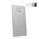 Plato de ducha a ras de suelo rectangular de resina 160x80 Stone Promoción
