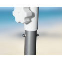 Sombrilla de playa Roma antiviento protección UV y aluminio de 240 cm 