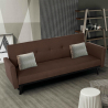 Sofá cama de 3 plazas en tejido clic clac reclinable de diseño nórdico Tulum Venta