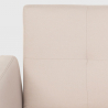 Sofá cama de 3 plazas en tejido clic clac reclinable de diseño nórdico Tulum 